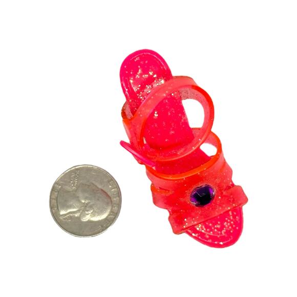 Pink Miniature Platform Shoe Figurine Cute - Picture 4 of 4